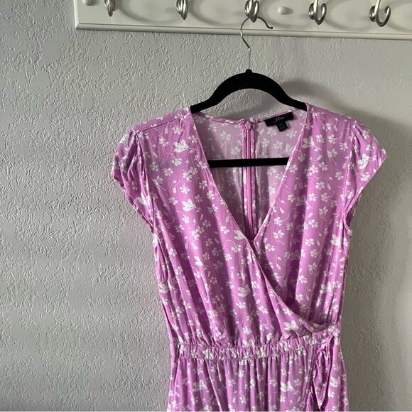 J. Crew Ruffle-Front Mini Dress in Bubblegum Floral *Tall* - Picture 3 of 9
